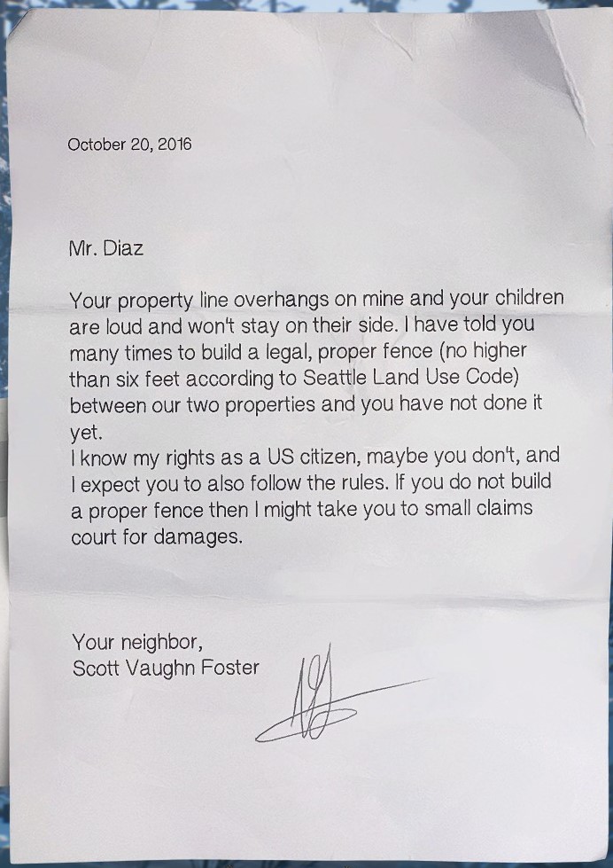 Abbildung 2: Der Brief des Nachbarn (Selbsterstellter Screenshot)