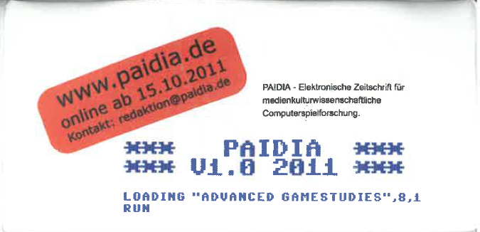 Abb. 2: PAIDIA-Visitenkarte. 2011.