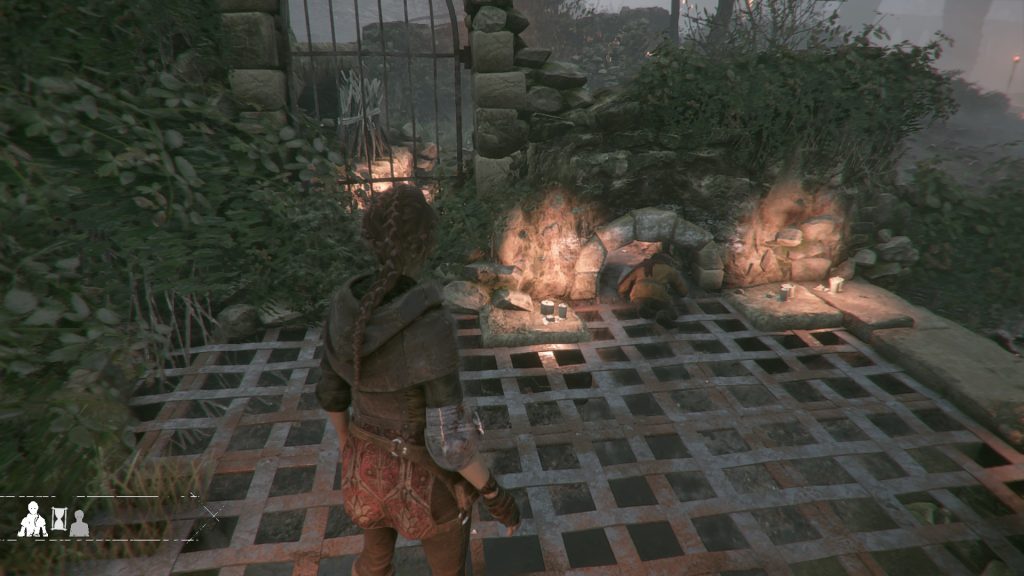 Abb. 5: Hugo schlüpft durch eine Maueröffnung (Screenshot aus APT: I)
