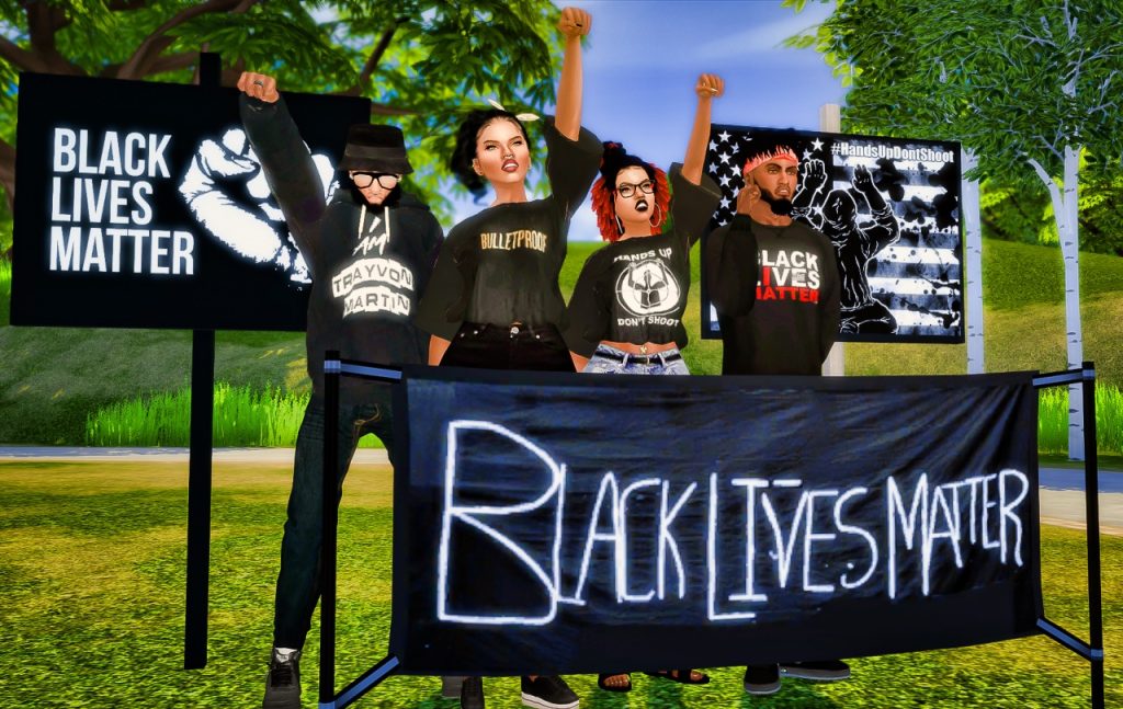 Abb. 3: „Black Lives Matter Rally Pack“ von EbonixSims (https://www.ebonix.com/single-post/2016/11/15/ebonix-black-lives-matter-rally-pack)